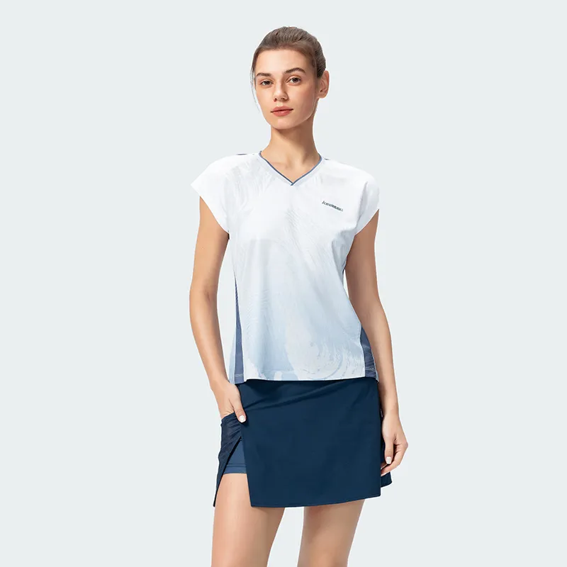 Kawasaki Feitian Series Badminton Jersey Women's Jade Blue-2