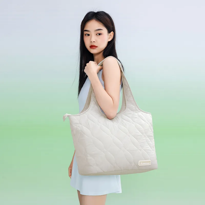 Kawasaki Blue And White Porcelain Series Fabric Shoulder Bag Women's Cloud Purple/Cloud Black/Cloud White-4