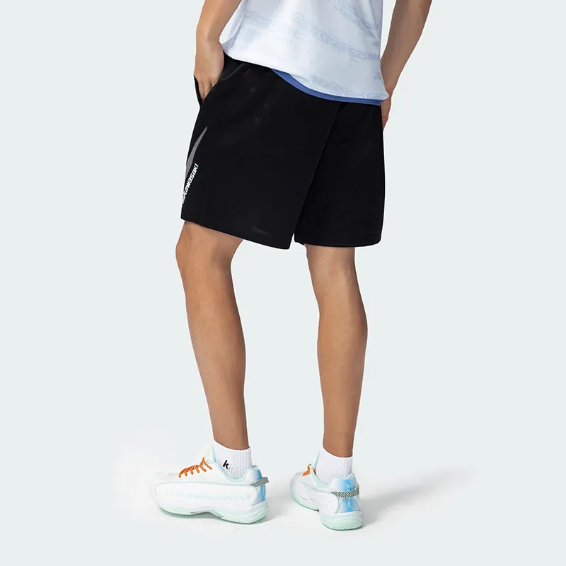 Kawasaki Xinghe Spring And Summer Limited Edition Casual Shorts Men's Black Includes 3M Reflective Craft-2