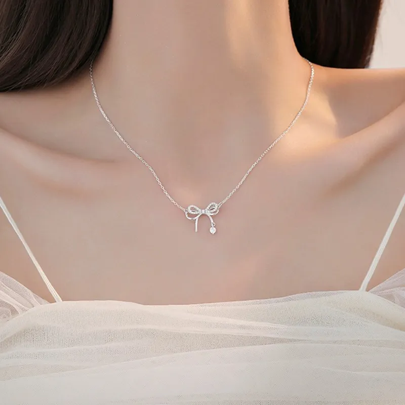 TEEX Sterling Silver Necklaces Women's-2