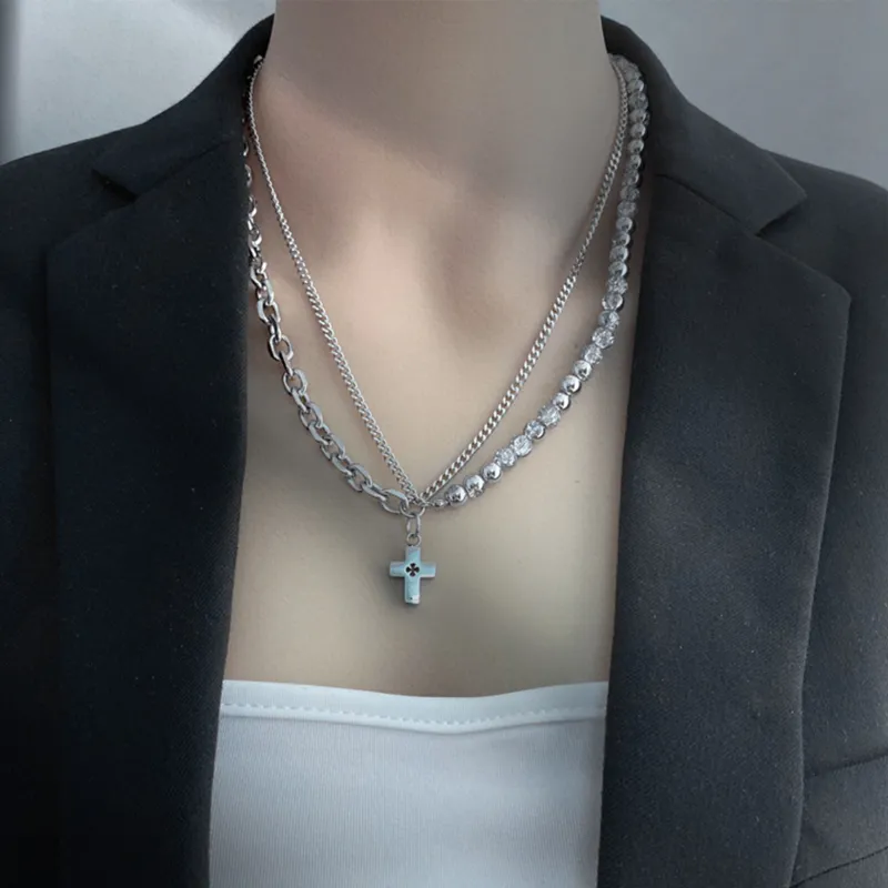 TEEX Titanium Steel Necklaces Unisex-3