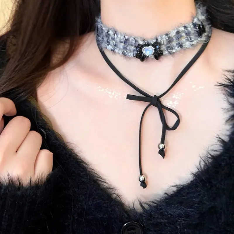TEEX Rhinestone Necklaces Women's-1
