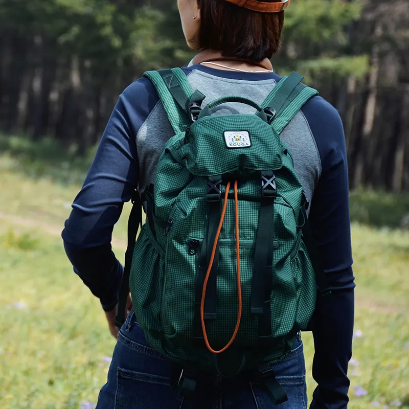 KOUGA Oxford Backpack Unisex Green/Black-1