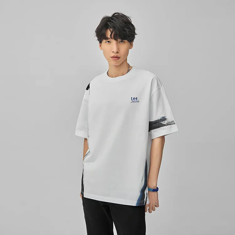 Lee T Shirts Men White-3