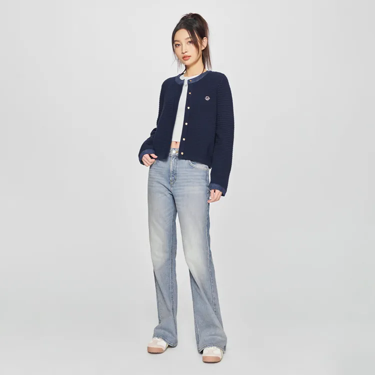 Lee SS25 Sweater Women's Navy Blue-1