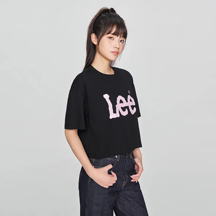 Lee SS25 Regular T Shirt Women's Black-4