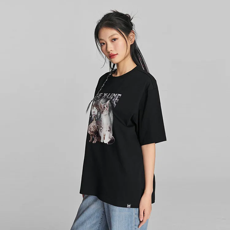 Lee T Shirts Unisex Black-4