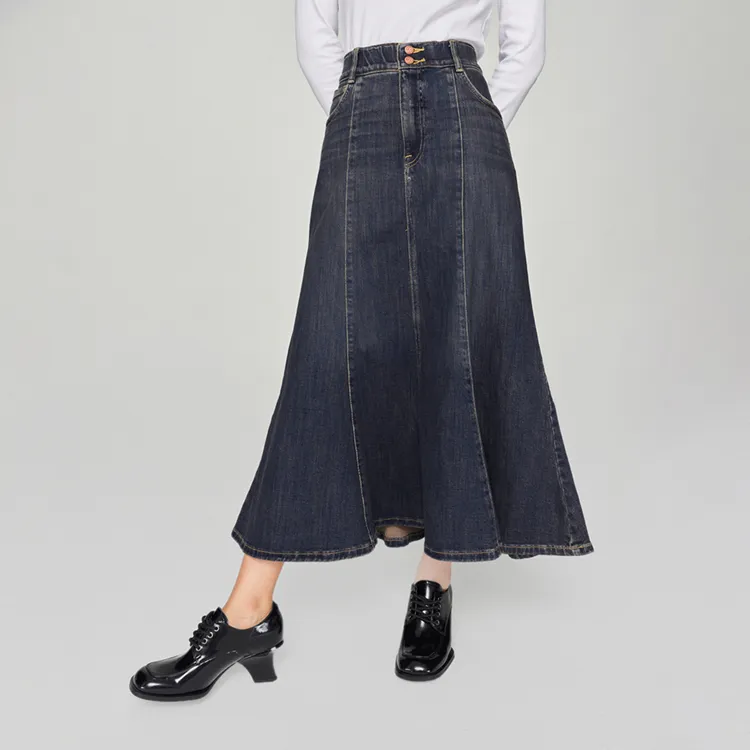 Lee FW24 Skirt Women's Medium Dark Blue-2