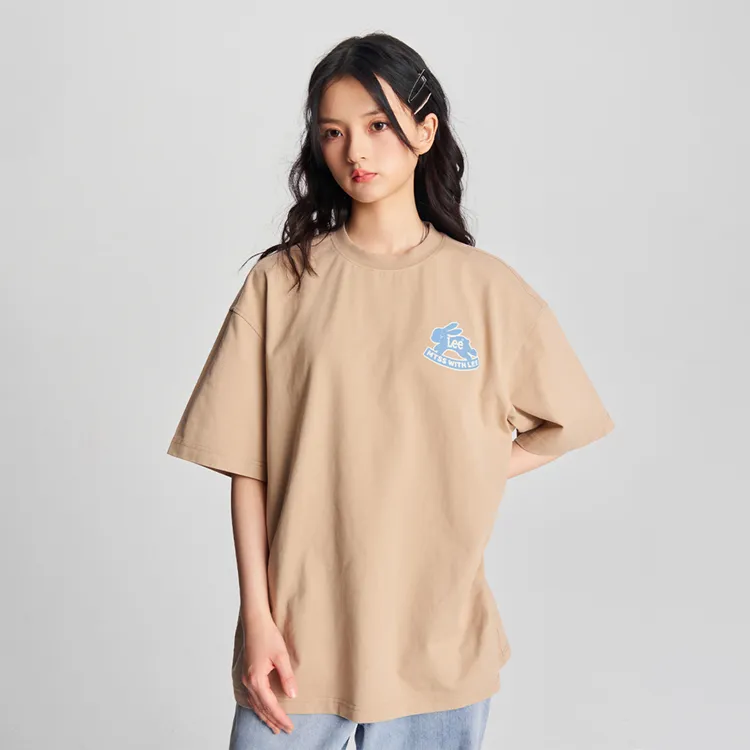 Melting Sadness X Lee T Shirts Unisex Khaki-6