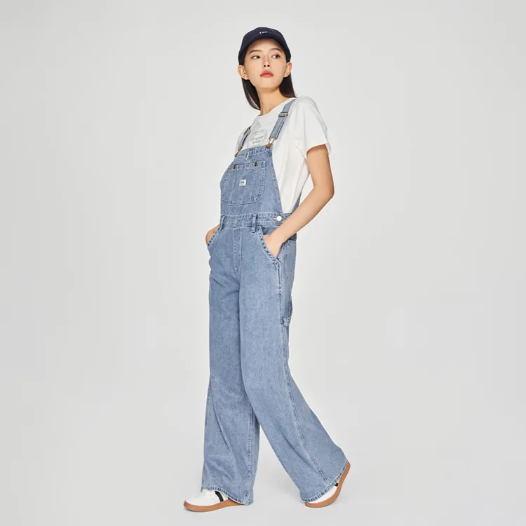 Lee Overalls Women's Medium Light Blue-5