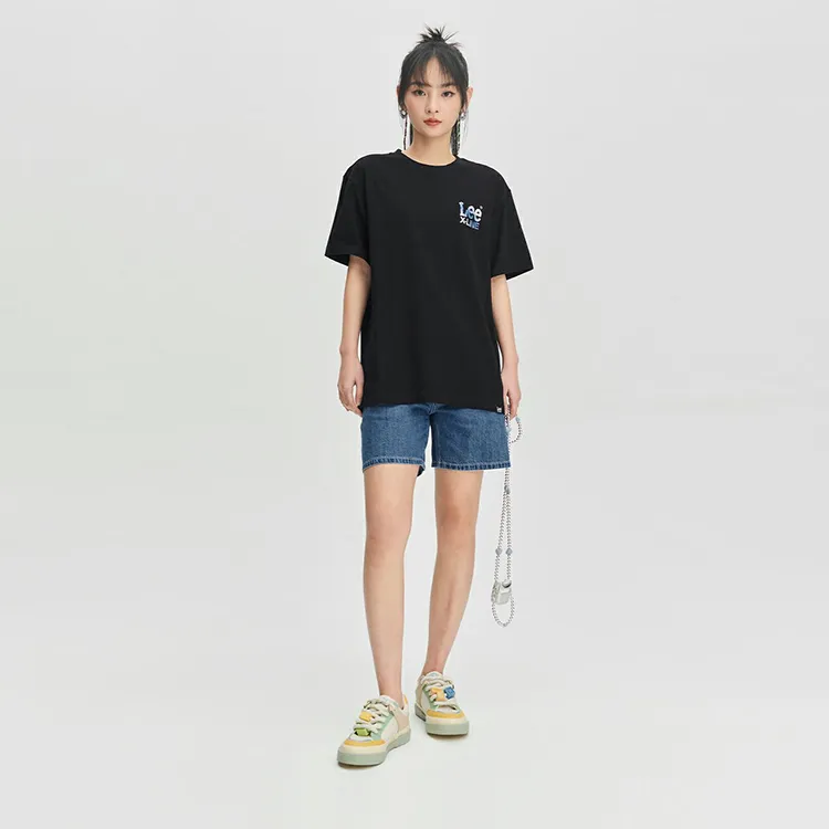Lee T Shirts Unisex Black-4
