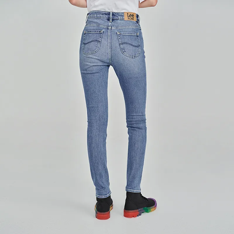 Lee Xline Jeans Women's Medium Light Blue-2
