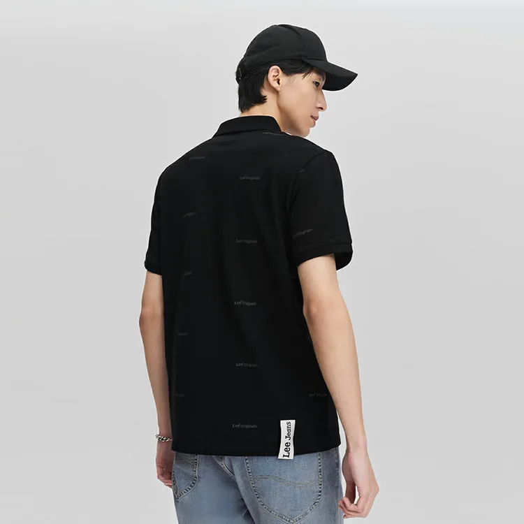Lee Polo Shirts Men Black-3