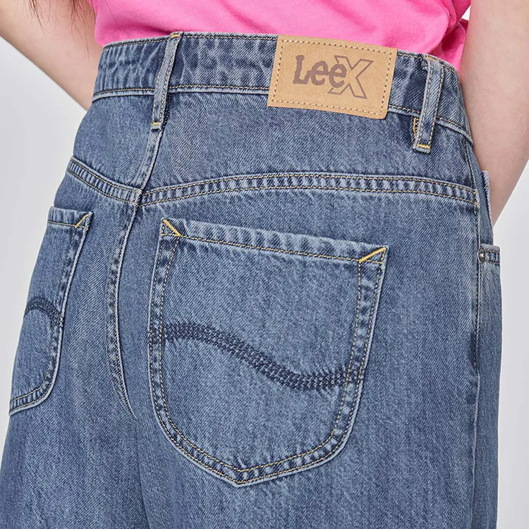 Lee SS25 Denim Shorts Women's Medium Light Blue-6