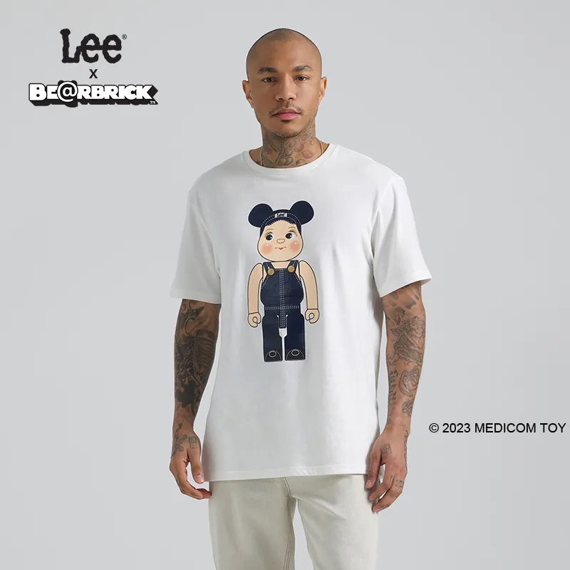 Be@rbrick X Lee T Shirts Men White-3