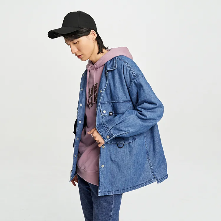 Lee Xline Puffer Jackets Men Medium Light Blue-6