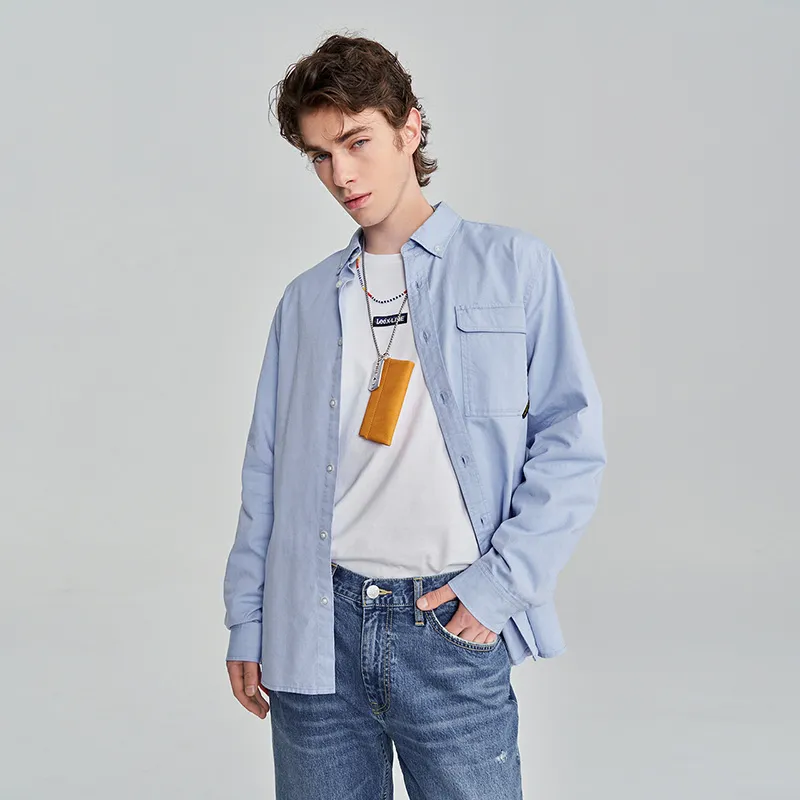 Lee Xline Shirt Men's Oxford Blue-2
