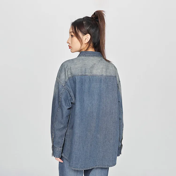 Lee Shirts Women's Medium Dark Blue-5