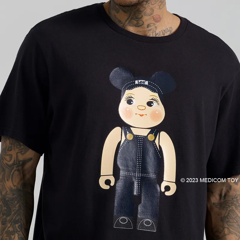 Be@rbrick X Lee T Shirts Men Black-4