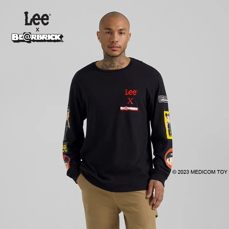 Be@rbrick X Lee T Shirts Men Black-3