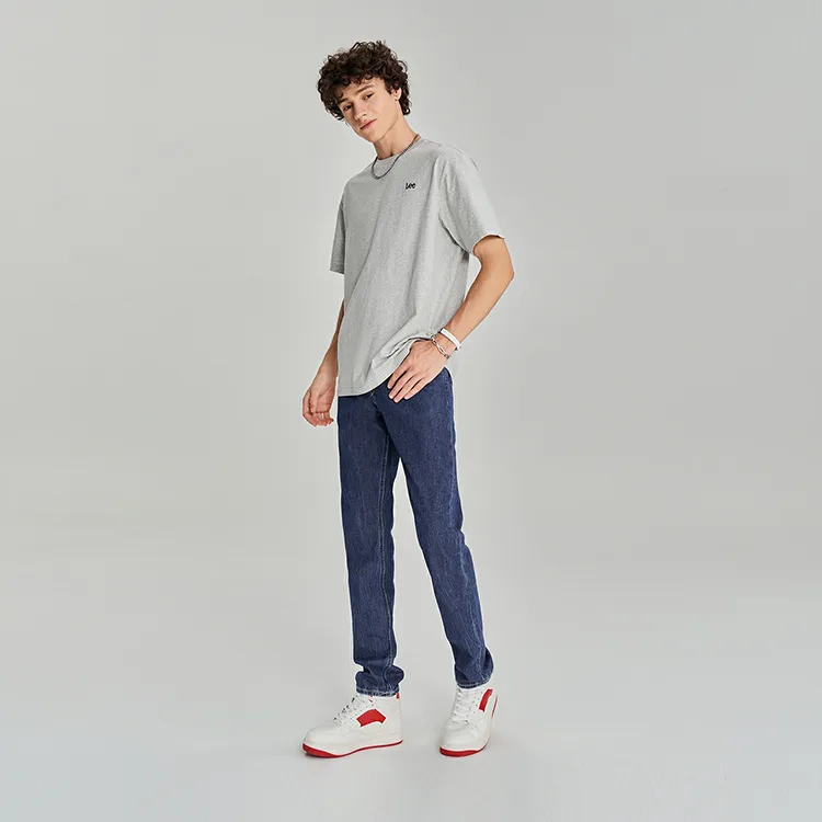 Lee T Shirts Men Heather Gray-4