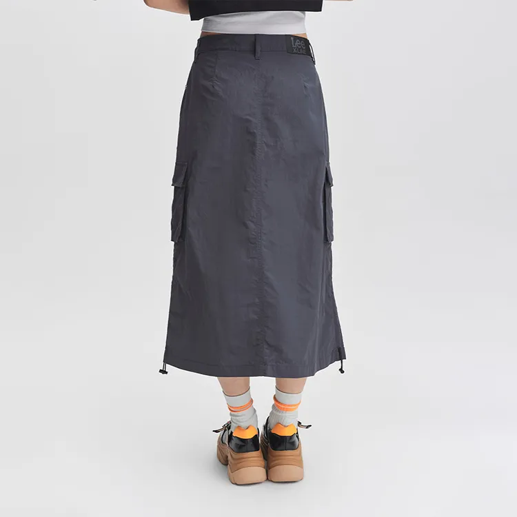 Lee Casual Long Skirts Women's Gray-4