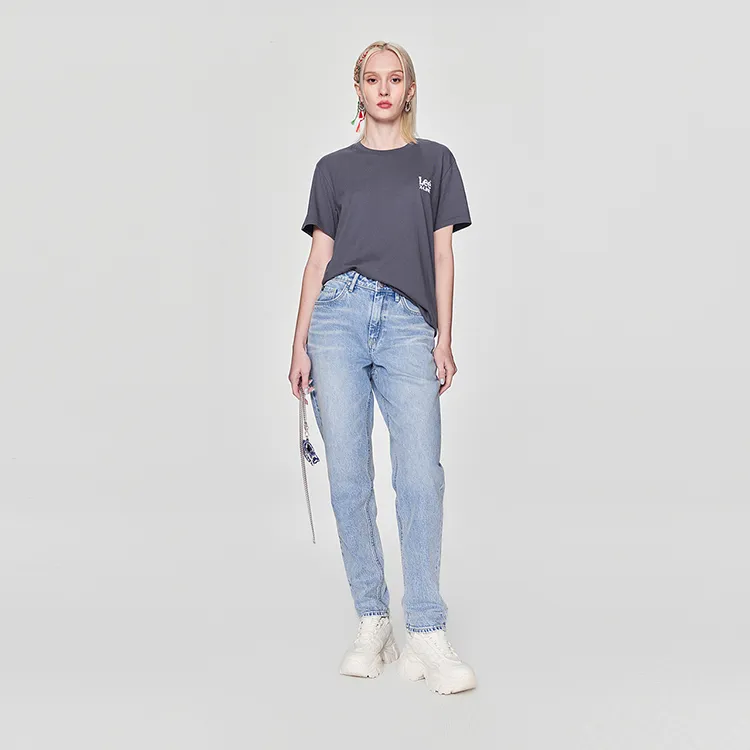 Lee T Shirts Unisex Gray-6