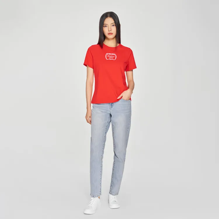 Lee SS25 Regular T Shirt Women's Red-2