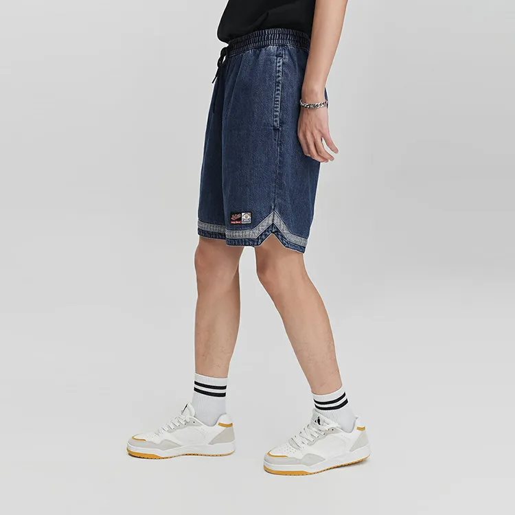 Lee Little Liu Duck Co branded Model Denim Shorts Unisex Medium Blue-6