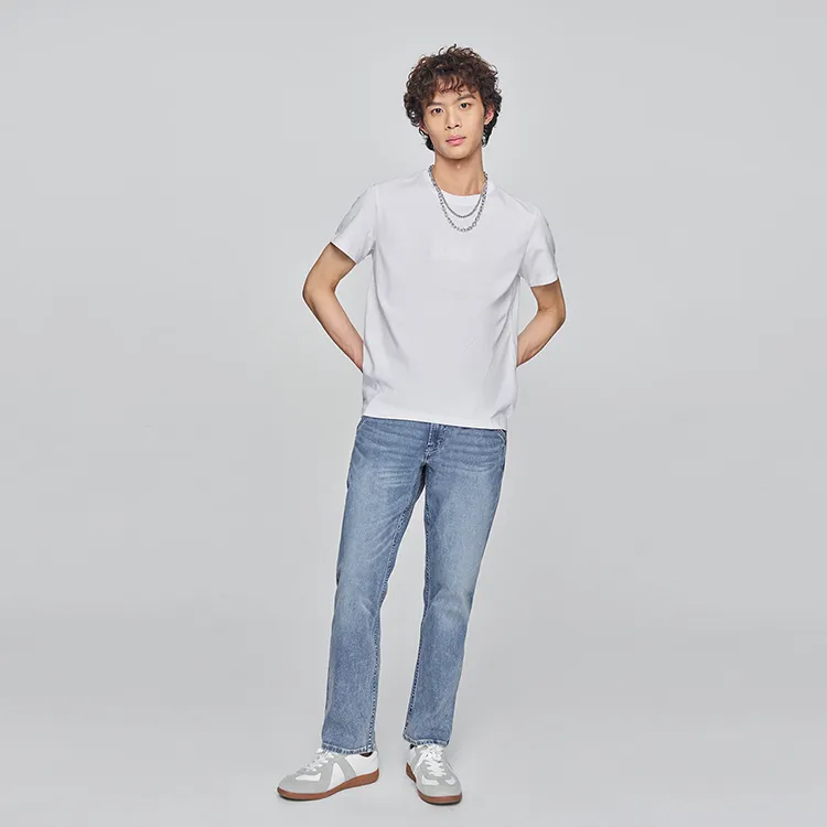 Lee T Shirts Men White-2
