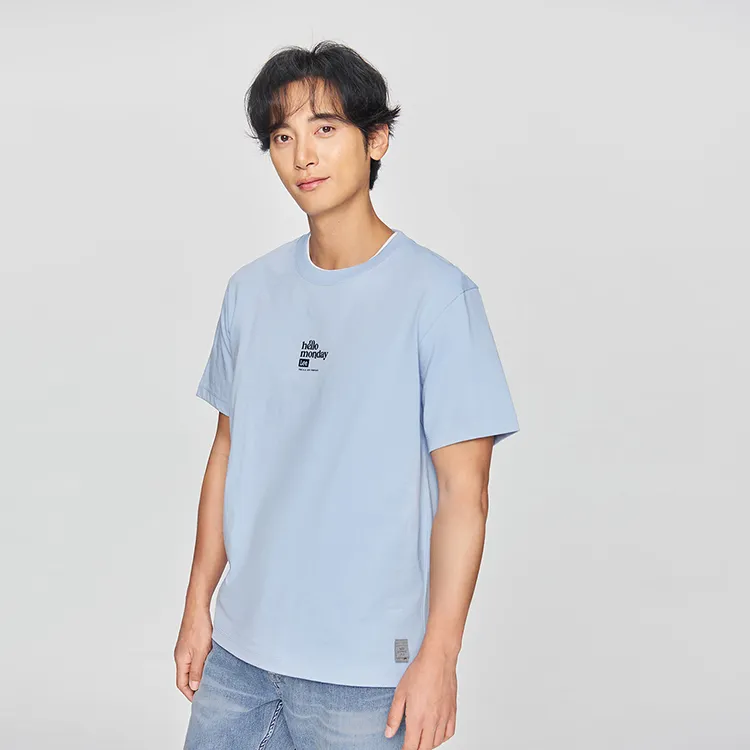 Lee T Shirts Men Sky Blue-4