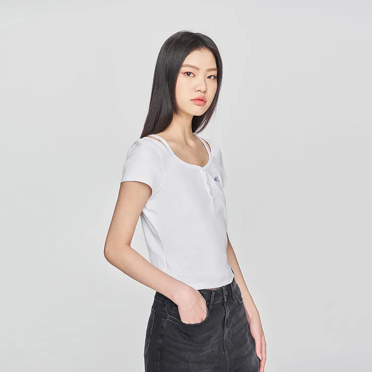 Lee SS25 Regular T Shirt Women's White-4