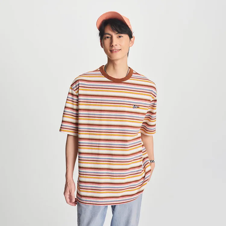 Lee T Shirts Men Brown-2
