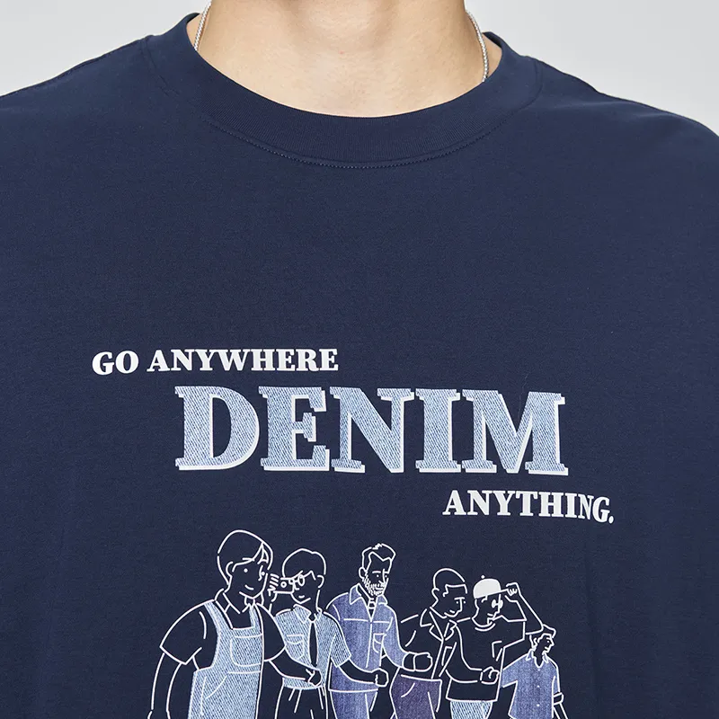 Lee T Shirts Men Dark Navy Blue-7