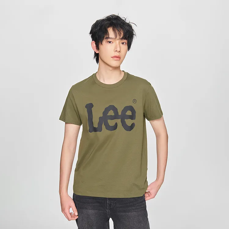 Lee SS25 T Shirt Men's Olive Green-3