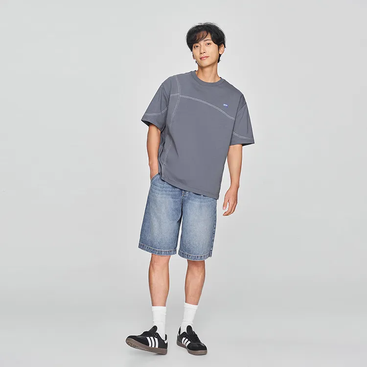 Lee T Shirts Men Iron Gray-2