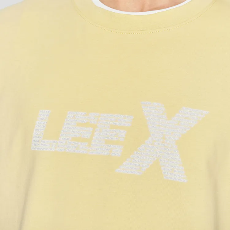 Lee T Shirts Men Yellow-2
