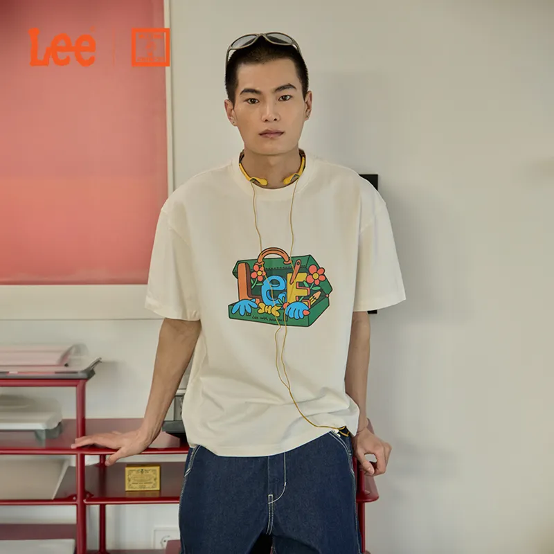Melting Sadness X Lee T Shirts Unisex Ivory-4