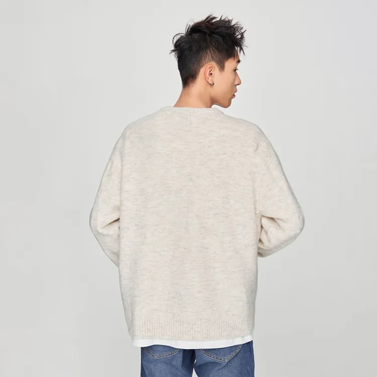 Lee FW24 Sweater Unisex Oat Gray-6