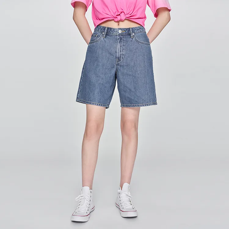 Lee SS25 Denim Shorts Women's Medium Light Blue-3