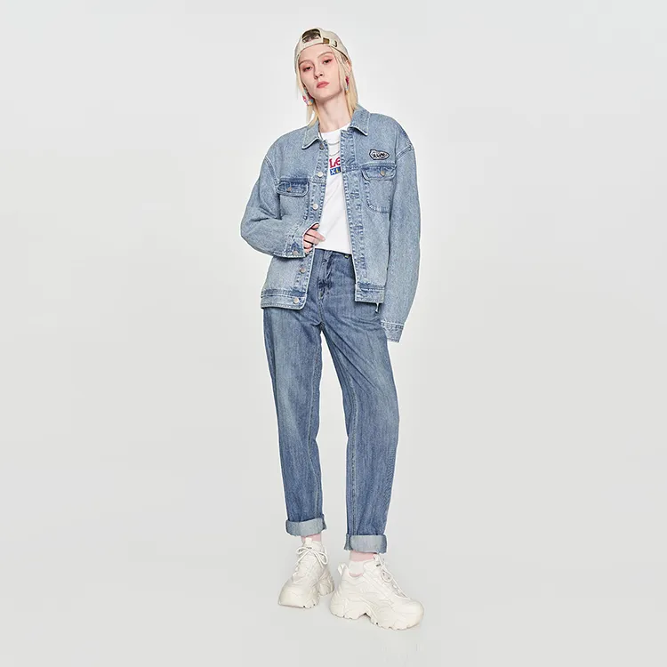 Lee Xline Denim Jackets Unisex Light Blue-6