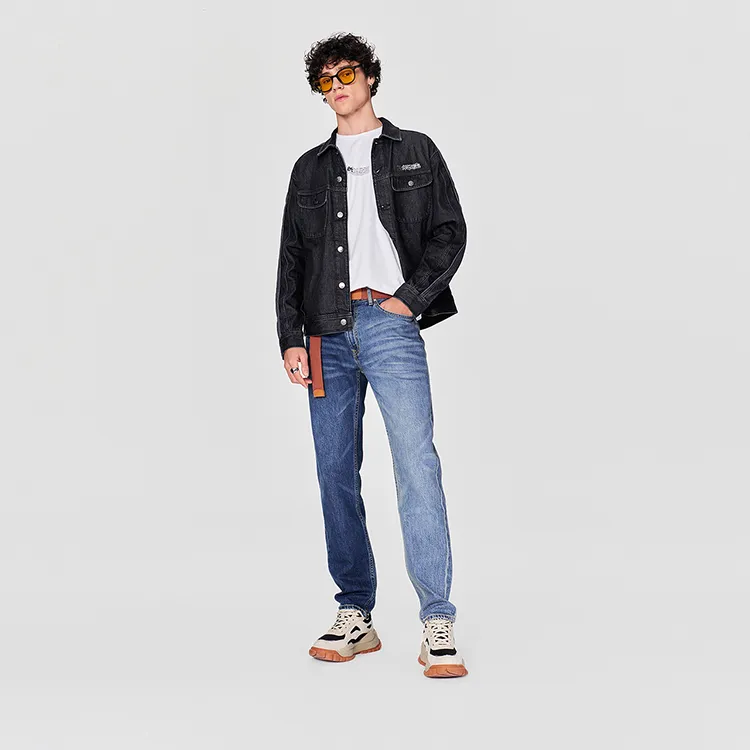 Lee Xline Denim Jackets Men Black-2