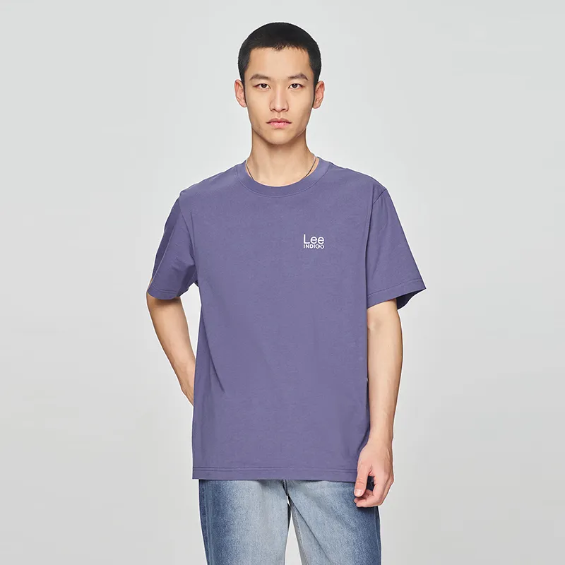 Lee T Shirts Men Blue Purple-3