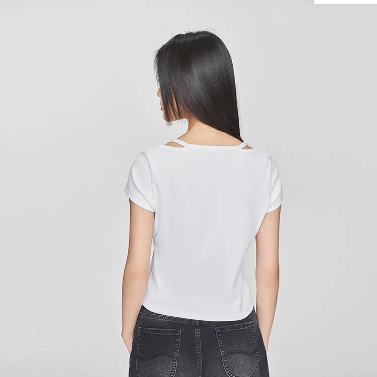 Lee SS25 Regular T Shirt Women's White-6