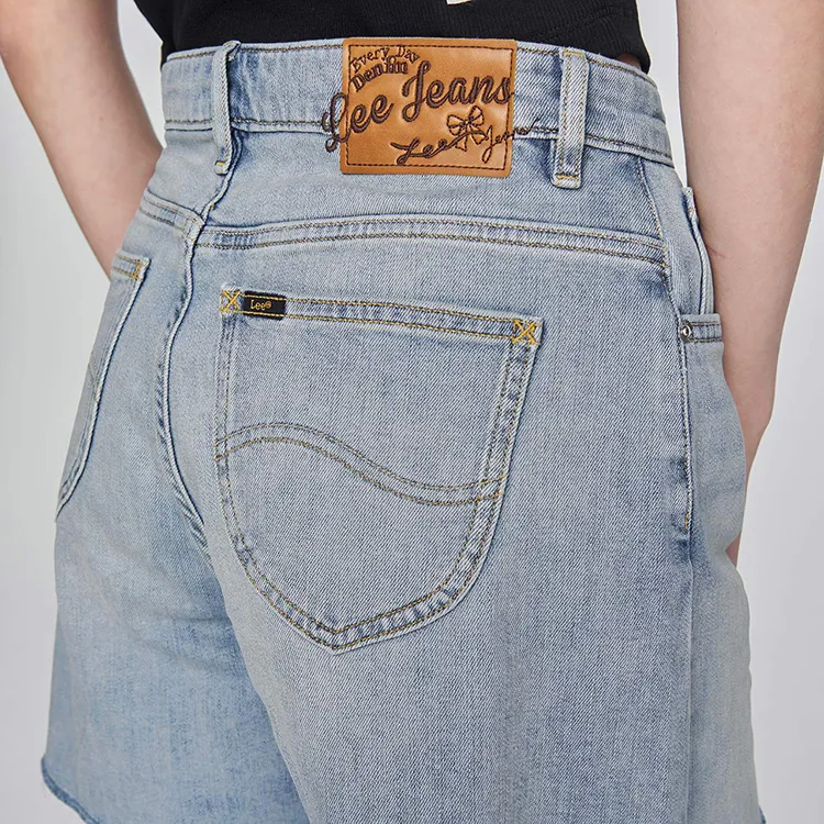 Lee Denim Shorts Women's Light Blue-6