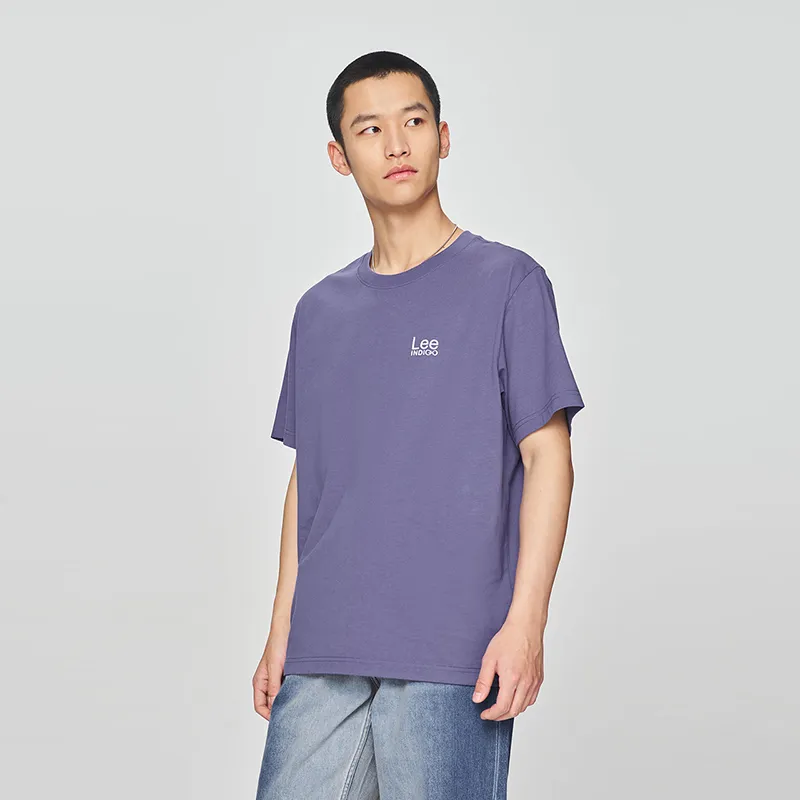 Lee T Shirts Men Blue Purple-4