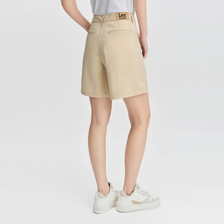 Lee Casual Shorts Women's Khaki-4