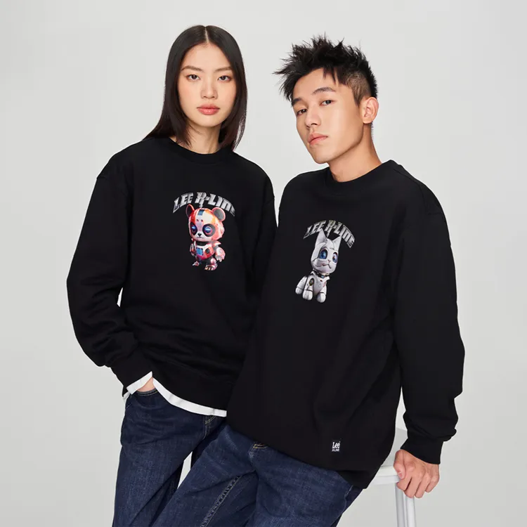 Lee FW24 Sweatshirt Unisex Black-2