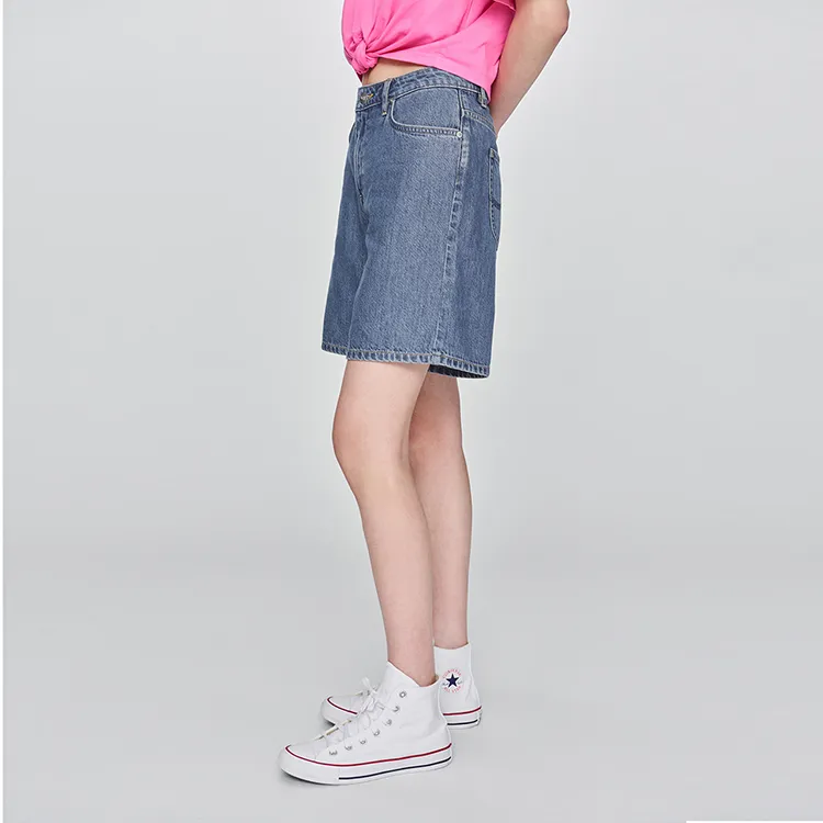 Lee SS25 Denim Shorts Women's Medium Light Blue-4
