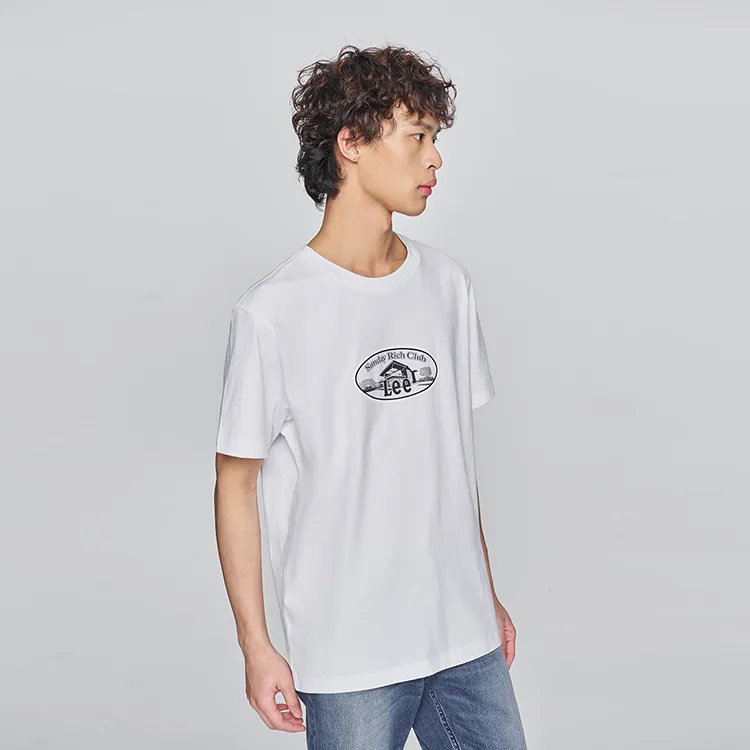 Lee T Shirts Men White-4